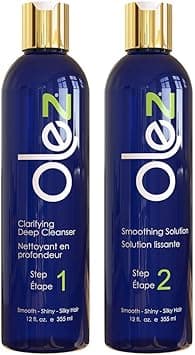 Olez Smoothing Keratin Hair Treatment Kit (8 Oz), 2-Step Formaldehyde Free, Helps Keep Smooth, Shiny, Silky Hair For All Hair Types, With Spray on Amazon.ae - Price Tracker