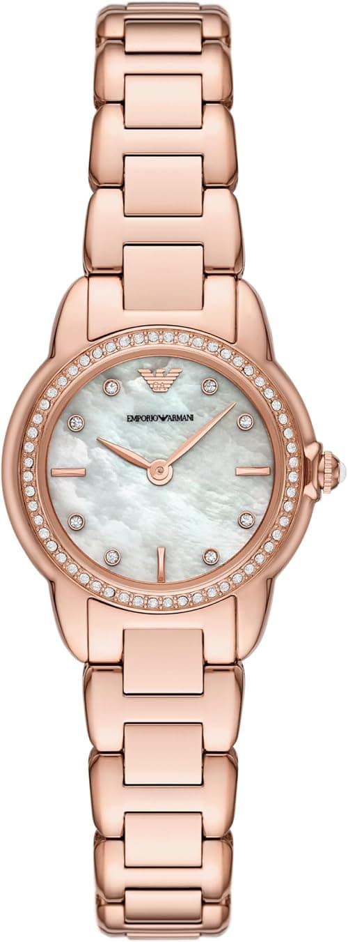 Emporio Armani Women's Watch with Stainless Steel or Leather Band; Dress Watch for Women on Amazon.ae - Price Tracker