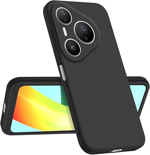 Case for Huawei Pura 80 Ultra Soft Silicone Gel Rubber Cover Shockproof Matte Finish Back Cover Inner Fabric Lining with Camera Protection Case For Pura 80 Ultra (Black) on Amazon.ae - Price Tracker