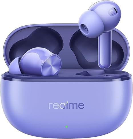 realme Buds T200 Lite Bluetooth Earbuds | 48H Playback, AI ENC, Fast Charging, Gaming Mode, Google Fast Pair, IPX4, with Mic (Aurora Purple) on Amazon.ae - Price Tracker