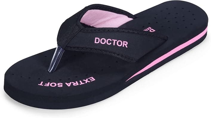 DOCTOR EXTRA SOFT Doctor Slippers for Women Orthopedic Diabetic Pregnancy Non Slip Lightweight Comfortable Flat Casual Stylish Dr Chappals and House Flip flops For Ladies and Girl’s D-22 on Amazon.ae - Price Tracker