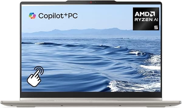 Lenovo Yoga 7a 2-in-1 Copilot+ AI PC Laptop, 14" 2K OLED Touchscreen Display, AMD Ryzen AI 5 430, 16GB LPDDR5X, 512GB SSD, Backlit Keyboard, Fingerprint Reader, Windows 11 Home, EAT Black Stylus Pen على Amazon.ae - متتبع الأسعار