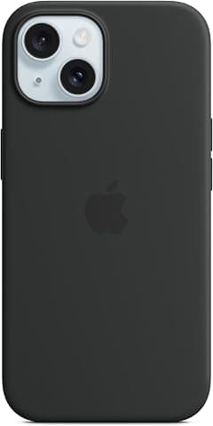 Apple iPhone 15 Silicone Case with MagSafe - Black ​​​​​​​ - Amazon.sa Price Tracker