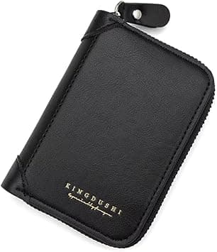 Premium Leather Wallet with Zipper, Unisex Genuine Leather Wallet for Men & Women, Compact Card & Cash Holder, Ideal for Travel, Everyday Use & Gift Giving (Black) on Amazon.ae - Price Tracker