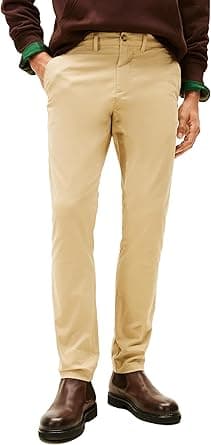 Tommy Hilfiger Men's Chino Pants Stretch Slim-Fit, Mallet 34x36, Mallet, M on Amazon.ae - Price Tracker