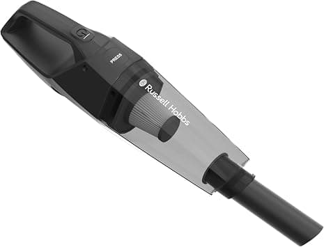 Russell Hobbs Handheld Vacuum Cleaner 70W with 2000mAh 11.1V Rechargeable Battery, 0.4L Dust Capacity, Type-C Charging & Multi-Purpose Accessories, Black -V01 on Amazon - Best Deal Finder