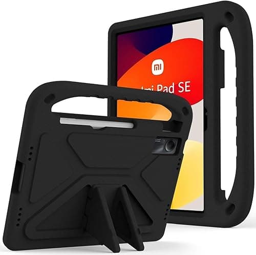 Kids Case For Xiaomi Redmi Pad SE 11-Inch (2023), EVA Foam Lightweight Shockproof Duarable, Tablet Cover with Handle Stand Case For Children Firendly, Black on Amazon.ae - Price Tracker