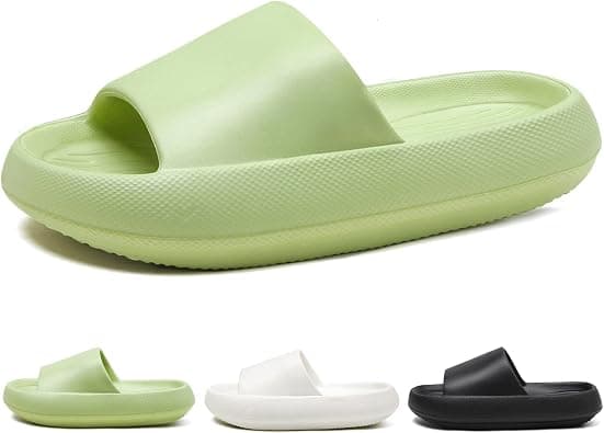Slippers For Men and Women, Cushioning Thick Soles And Comfortable Cloud Slides For Home Shower House Bathroom Beach Sandals In Indoor And Outdoor Shoes on Amazon.ae - Price Tracker