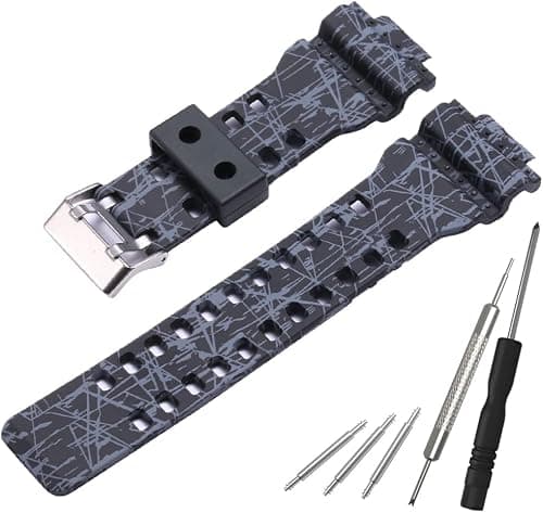 WRISTARMOR Resin Replacement Watch Band for Casio G-Shock GD120 GA-100 GA-110 GA-700 Mens Strap Watch Accessories on Amazon - Best Deal Finder