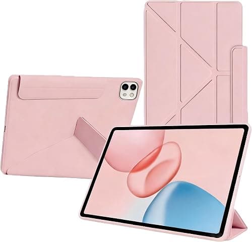 Compatible for Honor MagicPad 4 12.3 inch 2026 Released Case, Foldable Slim Lightweight Shell Smart Protective Cover with Multi-Angle Stand Wake&sleep with Pen Holder (Pink, 12.3") on Amazon.ae - Price Tracker