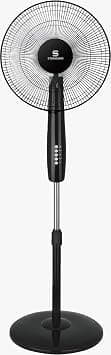 Havells Standard Glanzo Pedestal Stand Fan, 400mm, Remote Control, 50W Copper Motor, 3 AS Leaf Blades, Black, Height Adjustable FOSGZBLK16121 on Amazon.ae - Price Tracker