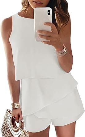 Dokotoo Womens Halter Neck Sleeveless Floral Print & Solid Rompers Jumpsuits on Amazon.ae - Price Tracker