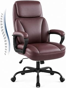 Office Chair, High Back PU Leather Office Desk Chair, Comfortable Computer Gaming Chair with Sturdy Frame, Heavy Duty 150KG Capacity Home Study Gaming Leisure Chair for Home, Ideal Gift, Brown on Amazon.ae - Price Tracker