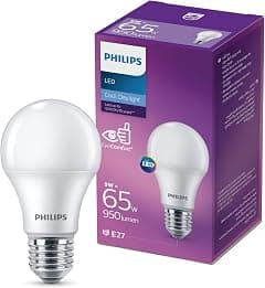 Philips LED Light 9W E27 6500K 230V 1CT/12 KSA, Cool Daylight - متتبع أسعار Amazon.sa