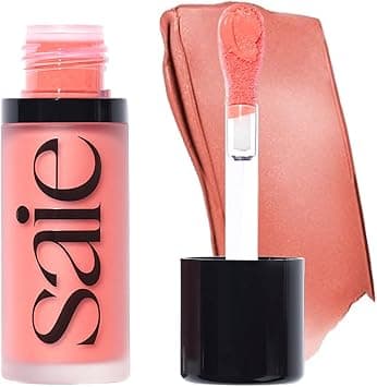 Saie Dew Blush - Lightweight, Blendable + Buildable Cream Gel Blush for a Dewy Cheek Tint - Doe Foot Wand Makeup Applicator - Poppy (0.40 oz) on Amazon.ae - Price Tracker
