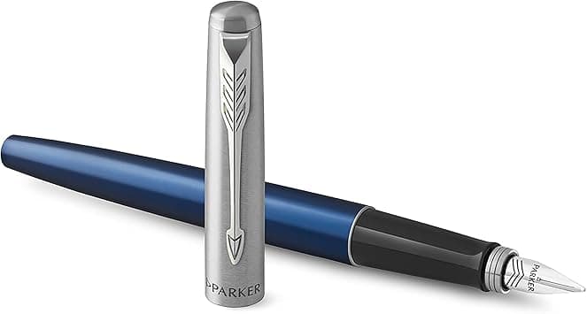 Parker Jotter Fountain Pen, Royal Blue Metal Body, Medium Point, Blue Ink, Includes Gift Box on Amazon.sa - Price Tracker
