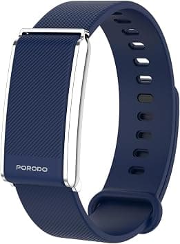 Porodo Trackfit Screenless Smart Fitband & Activity Tracker, Bluetooth, Heart Rate & Blood Oxygen Monitor, Sleep Track, IP68 Water Resistant, 30-Day Battery Life, No Subscription Needed - Blue on Amazon.ae - Price Tracker