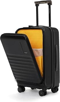 Cabin Suitcase|57cm|41 L|Polycarbonate Hardshell|TSA Lock|8 Silent Ninja Wheels|Tech Compartment for 15.6'' Laptop|Ideal for 3-5 Day Trips|Mokobara Aisle Cabin Pro Luggage (Money Moves) على أمازون - دليلك لأفضل العروض