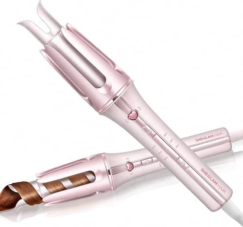 SHEGLAM Cupid's Charm One-Touch 32mm Automatic Curling Iron with Ceramic Coating, 3 Temperature Levels (170-210°C), Instant Curler for Curls (32mm) on Amazon.ae - Price Tracker