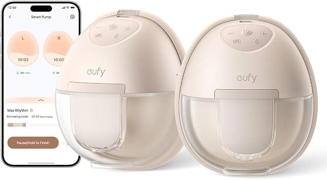 eufy Security Wearable Breast Pump S1 Electric Hands-Free Breast Pump with Heating Technology, App-Controlled Smart Rhythm, Hospital-Grade Suction, Portable Design, Leak-Proof and Ultra-Quiet على Amazon.ae - متتبع الأسعار