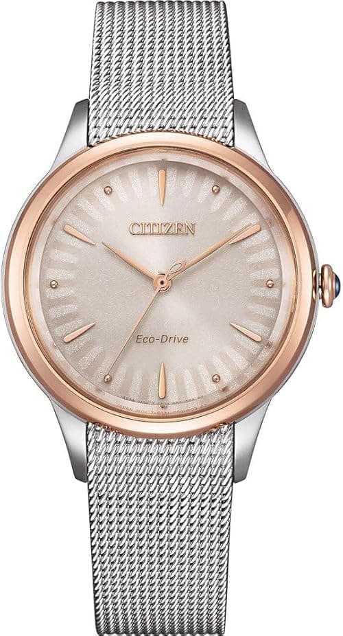 Citizen Women's Analogue Eco-Drive Watch with Stainless Steel Strap EM1156-80X on Amazon.ae - Price Tracker