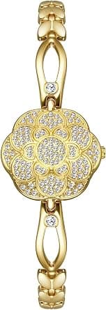 Women's Luxury Petal Bracelet Watch, Flip Fashion Retro Ladies Quartz Wristwatch, Waterproof Band, Perfect for Daily Wear and Special Occasions, Gold on Amazon.ae - Price Tracker