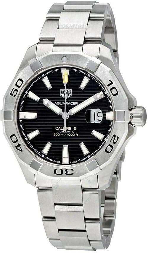 TAG Heuer Aquaracer Black Dial Calibre 5 Automatic Men's Watch WAY2010.BA0927 on Amazon - Best Deal Finder