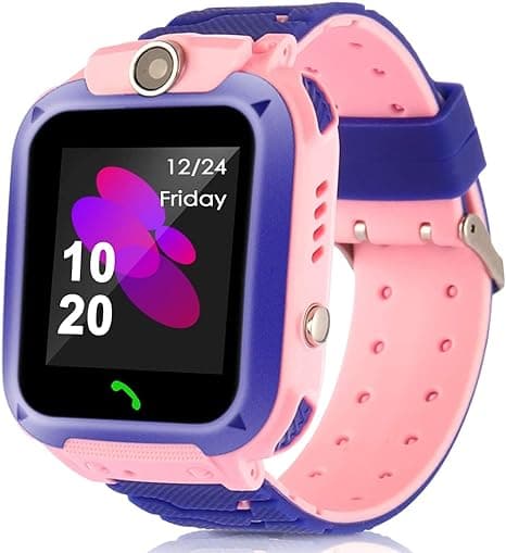 Kids Smart Watches, Waterproof LBS Tracker Phone Call for Boys Girls Digital Wrist Watch Touch Screen Cellphone Camera Voice Chat Anti-Lost SOS Learning Toy for Kids Gift,Smart Watch (Pink) on Amazon.ae - Price Tracker
