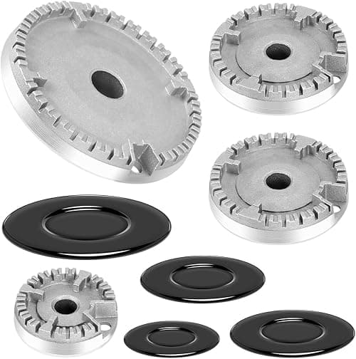 Universal Oven Cooker Hob Gas Burner Crown & Flame Cap Kit for Most Stove (Small, 2 Medium & Large, 55mm - 100mm) on Amazon.ae - Price Tracker