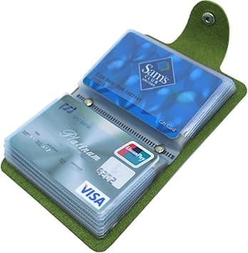 Credit Card Holders for Women Men Bank Card Case (Green) on Amazon.ae - Price Tracker