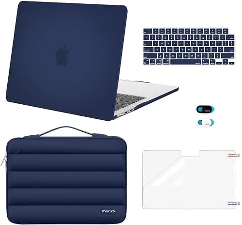 MOSISO Compatible with MacBook Air 13 inch Case 2026-2022, Navy Blue على Amazon.ae - متتبع الأسعار