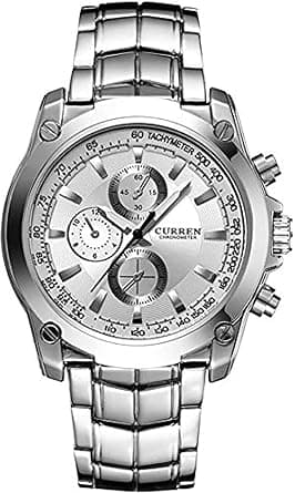 ๐ WellingtonAE Men's 8025 Trendy Design Round Case Stainless Steel Strap Wrist Watch on Amazon.ae - Price Tracker