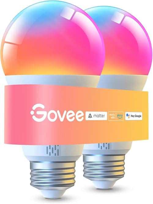 لمبة من جوفي بتقنية LED، RGBWW، عبوة من قطعتين، بقوة 75 واط على أمازون - دليلك لأفضل العروض