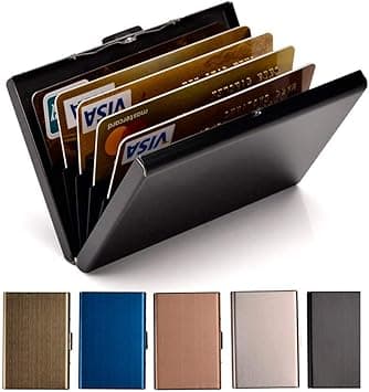 EASTNIGHTS Credit Card Holder Stainless Steel Credit Card Case Metal ID Card Holder RFID Wallets Business Card Holder for Women or Men on Amazon.ae - Price Tracker