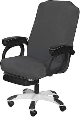 SARAFLORA Office Chair Cover- Medium, Grey- Removable Computer Chair Cover for Office Chair with Zipper for Universal Rotating Chair Desk Chair Cover Chair Seat Washable Protector for Pets - Amazon.ae Price Tracker