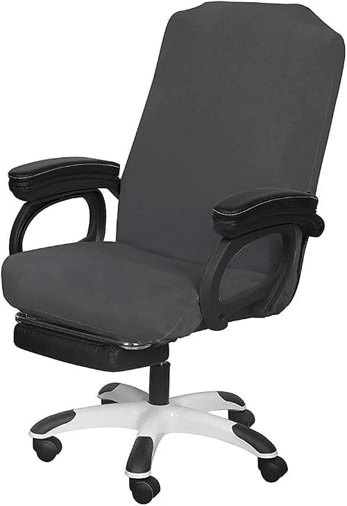 SARAFLORA Office Chair Cover- Medium, Grey- Removable Computer Chair Cover for Office Chair with Zipper for Universal Rotating Chair Desk Chair Cover Chair Seat Washable Protector for Pets on Amazon.ae - Price Tracker