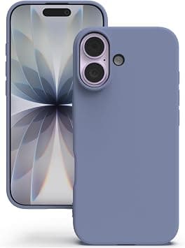 YATWIN Silicone Case for iPhone 17, Soft-Touch, Shockproof, DustProof, Antiskid Phone Cover for iPhone 17 - Lavender Grey على Amazon.ae - متتبع الأسعار