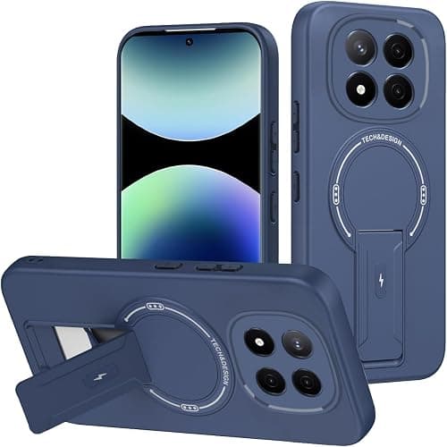 Case Compatible with Redmi Note 15 Pro Plus 5G 2 in 1【TPU+PC】Camera Protection Magnetic Kickstand Bracket Shockproof Blue على Amazon.ae - متتبع الأسعار