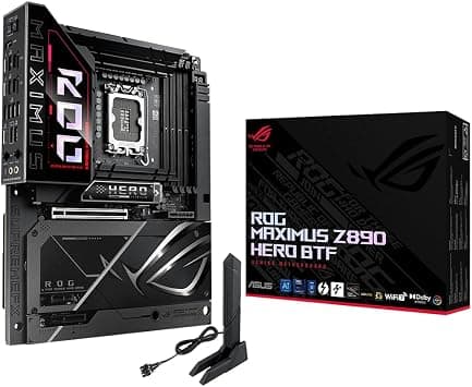 ASUS ROG Maximus Z890 Hero BTF, Intel ATX Motherboard, 22+1+2+2 Power Phases, DDR5 Slot, PCIe 5.0, New Generation GPU, Hidden Connectors, Graphics Card Slot, Black on Amazon - Best Deal Finder