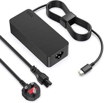 65W USB C Laptop Charger, Type C Chromebook Charge, for Lenovo ThinkPad T14 E14 T16 T480 T580 X1 Carbon Chromebook Yoga ADLX65YDC2A, Compatible with Lenovo, HP, Dell, Acer, Asus, Samsung on Amazon.ae - Price Tracker