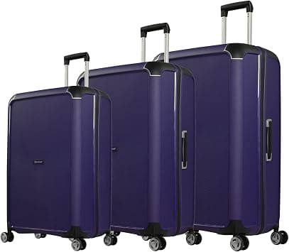 Eminent Hard Shell 3-Piece Suitcase Luggage Sets for Unisex – B0002 | Ultra Lightweight Polypropylene with 4 Double Inline Skate Wheels (Set of 3, Purple) على Amazon.ae - متتبع الأسعار