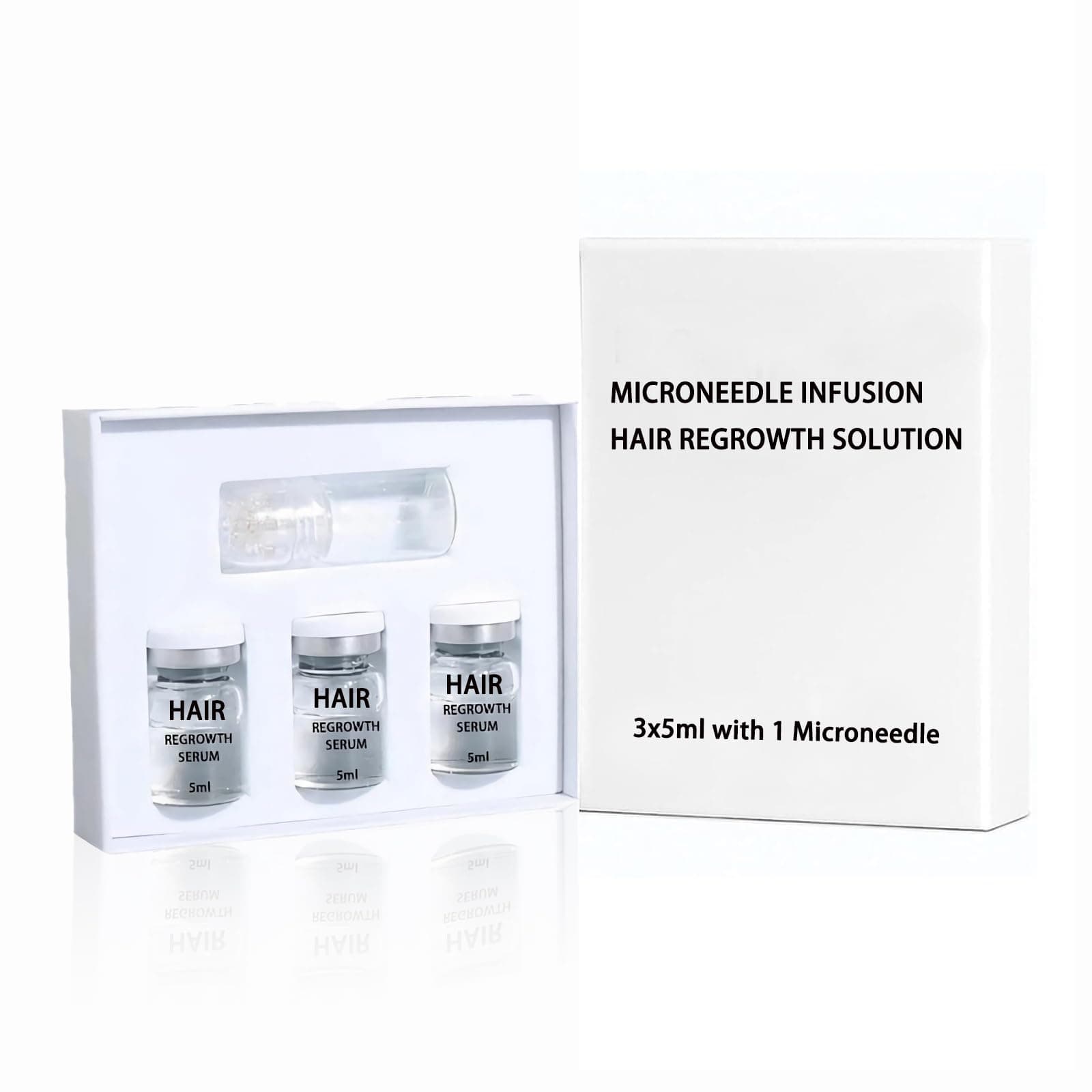 Micro-Needle Hair Growth Serum with Peptides & Biotin, Advanced Regrowth Treatment with Copper Tripeptide & Caffeine, For Thinning Hair Men & Women (Style A) on Amazon.ae - Price Tracker
