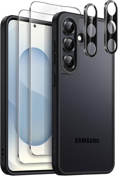 JETech 5 in 1 Matte Case for Samsung Galaxy S25, Black on Amazon.ae - Price Tracker