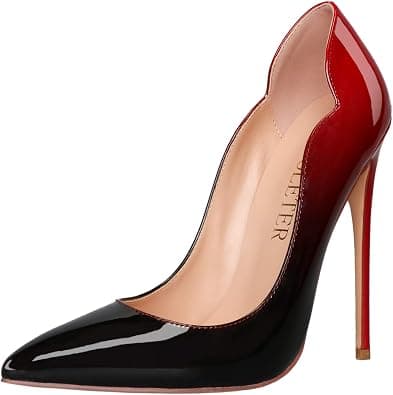 COLETER High Heels for Women, 4.72 inch/12cm Pointed Toe Dress Shoes Stiletto Heels Evening Party Pumps on Amazon.ae - Price Tracker