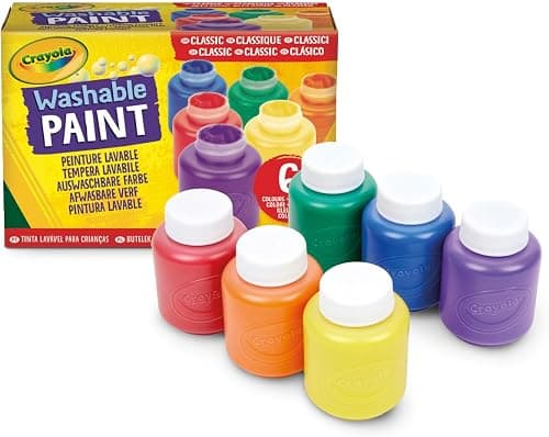 Crayola Washable Kid's Paint, Assorted Colors, 2 Fl Oz (Pack of 6), 54-1204 on Amazon.ae - Price Tracker