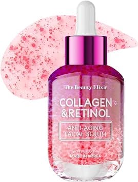 The Beauty Elixir Collagen & Retinol Anti Aging Facial Serum - Restoring, Smoothing & Hydrating Face Serum - Reduces Fine Lines & Wrinkles - Skin Care Made in Korea - 1.69 fl. Oz on Amazon.ae - Price Tracker