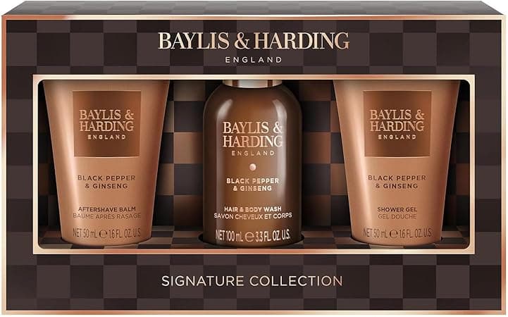 Baylis & Harding Men’s Luxury Mini Toiletries Gift Set | Black Pepper & Ginseng | Body Wash, Shower Gel & Shampoo | Vegan Travel Grooming Kit | Perfect Valentine’s, Ramadan & Birthday Gift for Him on Amazon.ae - Price Tracker