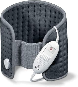 Beurer HK49 Cosy Abdominal and Back Heat Pad | Wrap-Around Fit For Targeted Relaxing Warmth | 3 temperature settings | Adjustable hook-and-loop fastening | Machine washable on Amazon - Best Deal Finder