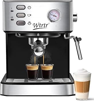 Wtrtr Espresso Machine Coffee, Professional Espresso Maker,Espresso Manual Coffee Machines,Cappuccino& Latte Macchiato Coffee Maker (1 Year Warranty) on Amazon.ae - Price Tracker