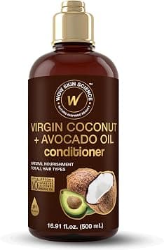 WOW Hair Conditioner - Coconut & Avocado Oil - Restore Dry, Damaged Hair - Increase Gloss - Reduce Split Ends, Frizz - Sulfate, Silicones, Paraben Free - All Hair Types, Adults & Children - 500 mL على Amazon.ae - متتبع الأسعار